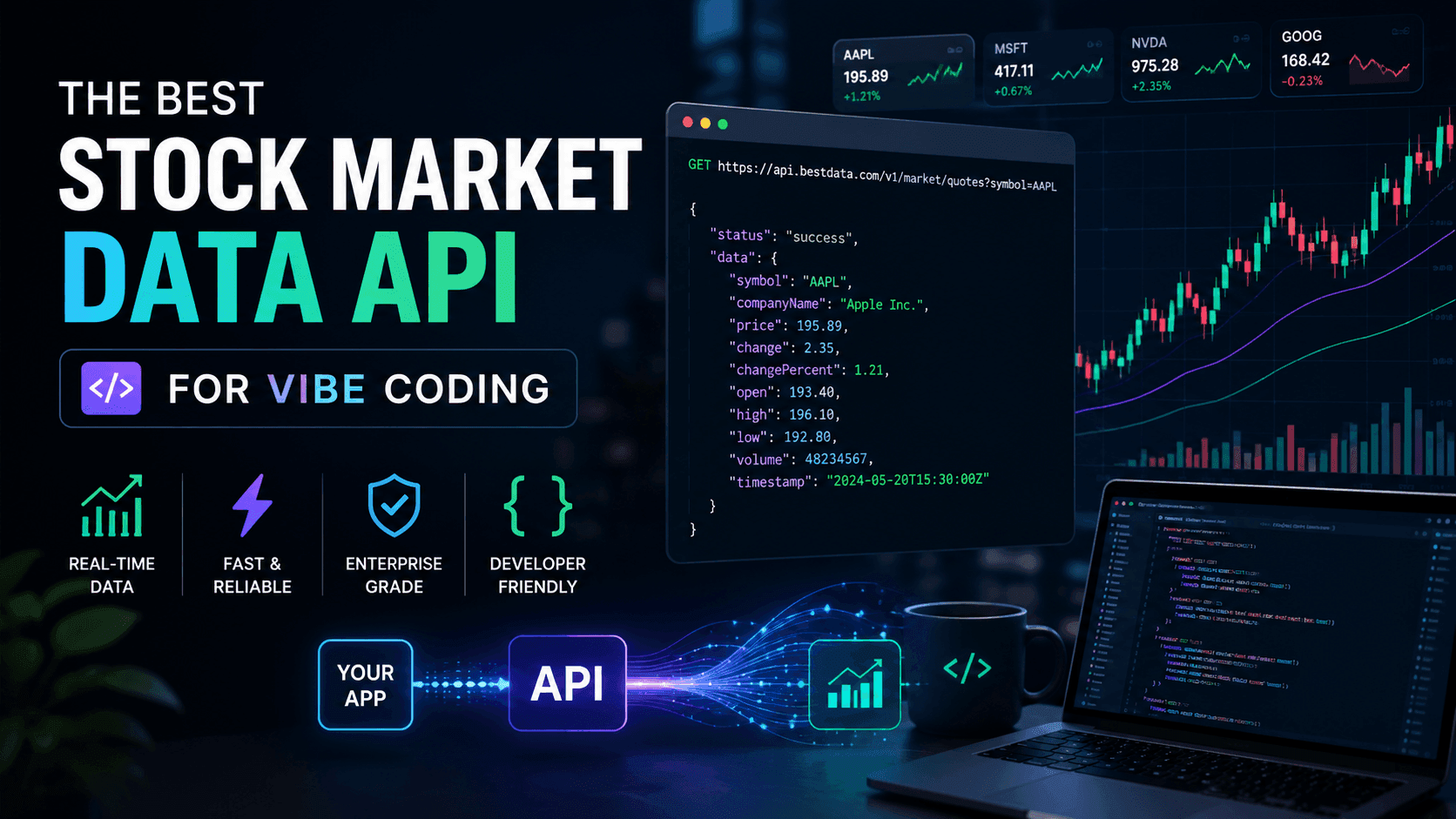Mejor API de datos bursátiles para vibe coding (2026)