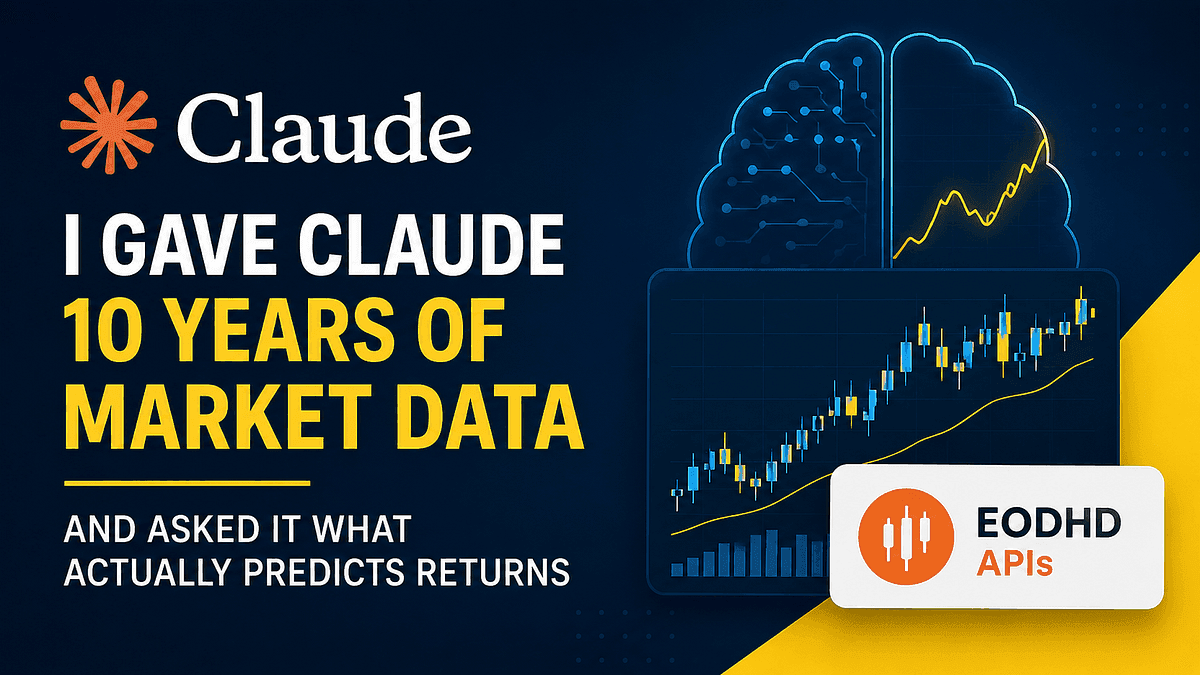 Le di a Claude 10 años de datos de mercado